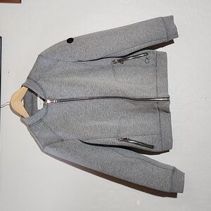 CALVIN KLEIN Women's Full Zip Scuba Vimber Jacket Grey Small